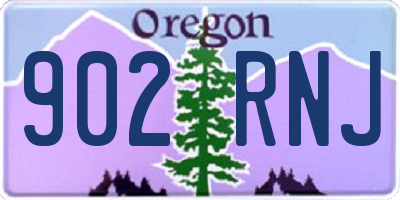 OR license plate 902RNJ