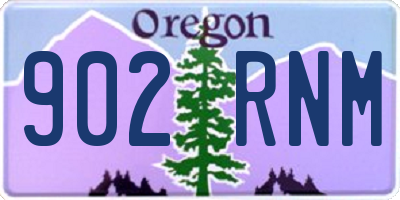 OR license plate 902RNM