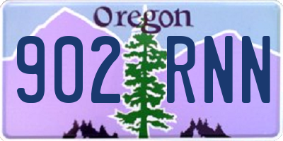 OR license plate 902RNN