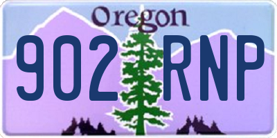 OR license plate 902RNP