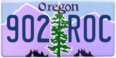 OR license plate 902ROC