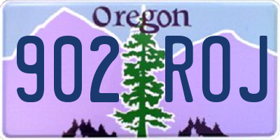 OR license plate 902ROJ