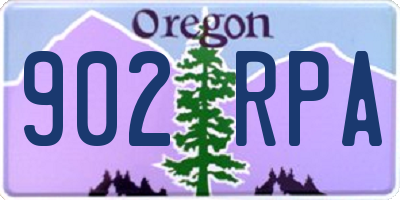 OR license plate 902RPA