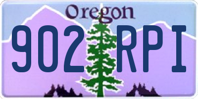 OR license plate 902RPI