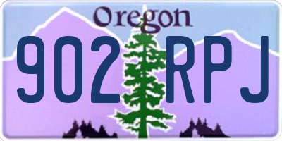 OR license plate 902RPJ