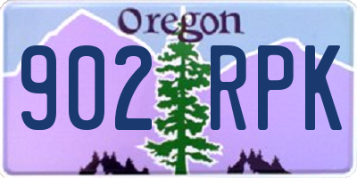OR license plate 902RPK