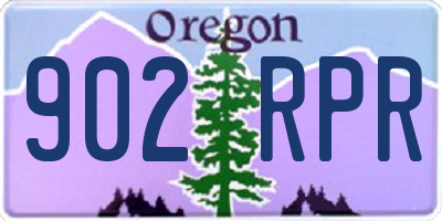 OR license plate 902RPR