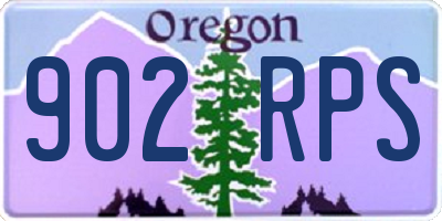OR license plate 902RPS