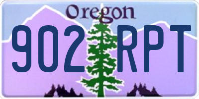 OR license plate 902RPT