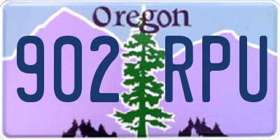 OR license plate 902RPU