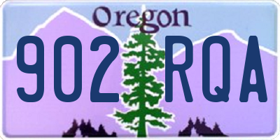 OR license plate 902RQA