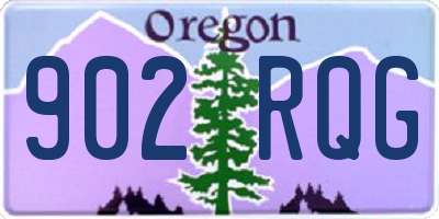 OR license plate 902RQG