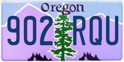 OR license plate 902RQU