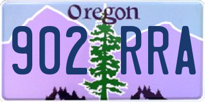 OR license plate 902RRA