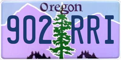 OR license plate 902RRI