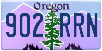OR license plate 902RRN