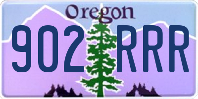 OR license plate 902RRR