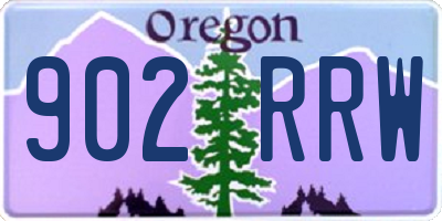 OR license plate 902RRW