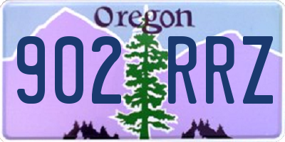 OR license plate 902RRZ