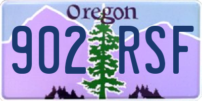 OR license plate 902RSF