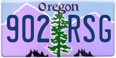 OR license plate 902RSG
