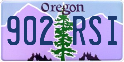OR license plate 902RSI