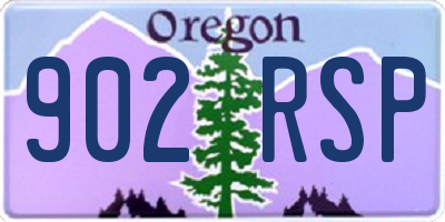 OR license plate 902RSP