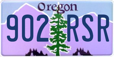 OR license plate 902RSR