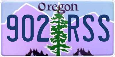 OR license plate 902RSS