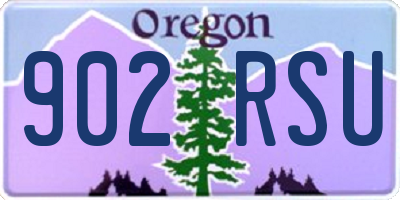 OR license plate 902RSU