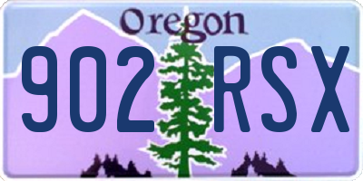 OR license plate 902RSX