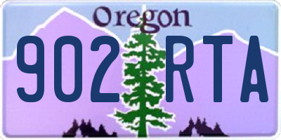 OR license plate 902RTA