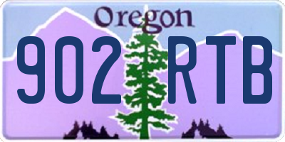 OR license plate 902RTB