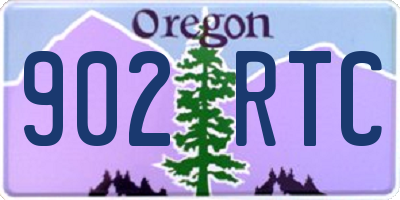 OR license plate 902RTC