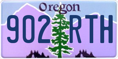 OR license plate 902RTH
