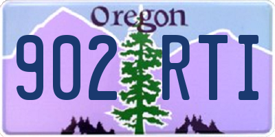 OR license plate 902RTI