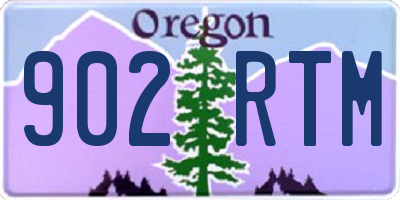 OR license plate 902RTM