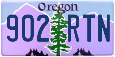 OR license plate 902RTN