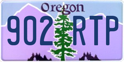 OR license plate 902RTP