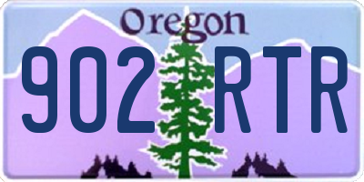 OR license plate 902RTR