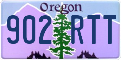 OR license plate 902RTT