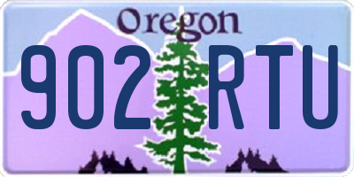 OR license plate 902RTU