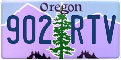 OR license plate 902RTV