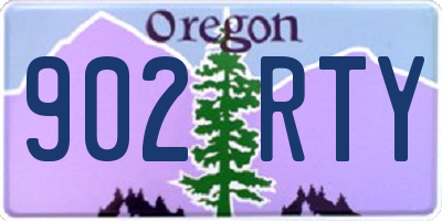 OR license plate 902RTY