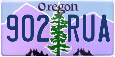 OR license plate 902RUA