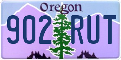 OR license plate 902RUT