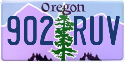 OR license plate 902RUV