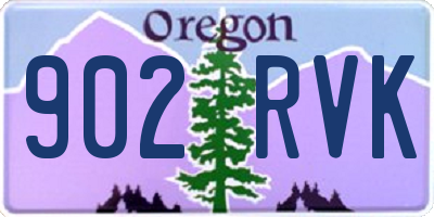 OR license plate 902RVK