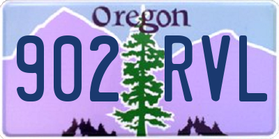 OR license plate 902RVL