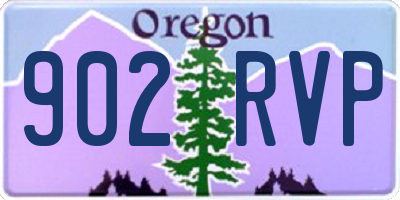 OR license plate 902RVP